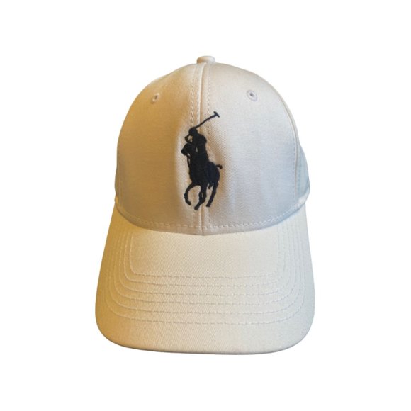 NWT Polo Ralph Lauren Big Pony White Color Classic Baseball Cap Logo Embroidered - Picture 2 of 4